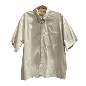 Merrill & Forbes GREAT OUTDOORS brand heavy cotton white short sleeve shirt. XL